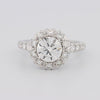 1.50 CT Round Cut Halo Pavé Solitaire (LG) - ZIZOV DIAMONDS
