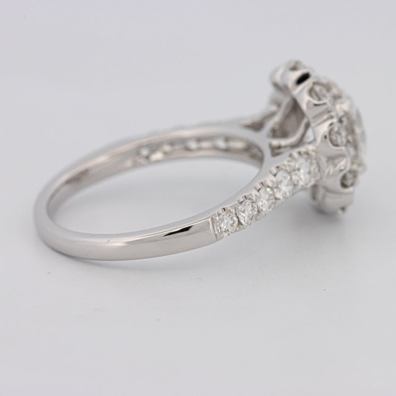 1.50 CT Round Cut Halo Pavé Solitaire (LG) - ZIZOV DIAMONDS