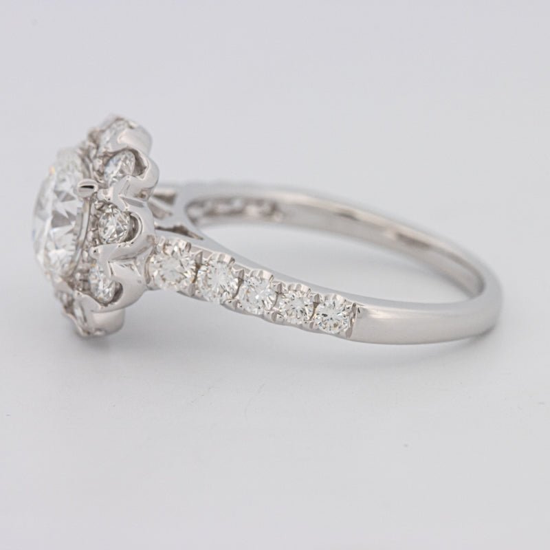 1.50 CT Round Cut Halo Pavé Solitaire (LG) - ZIZOV DIAMONDS