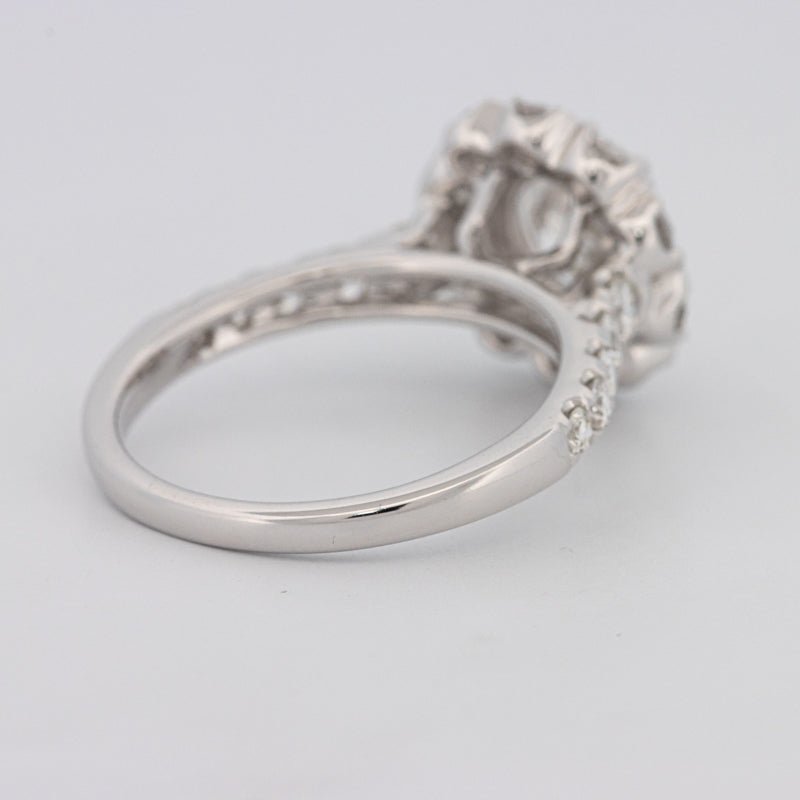 1.50 CT Round Cut Halo Pavé Solitaire (LG) - ZIZOV DIAMONDS