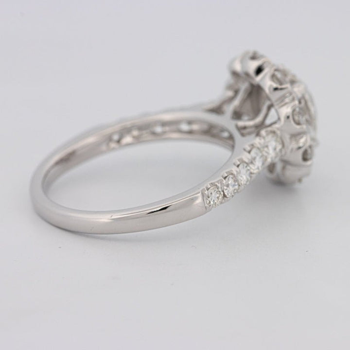 1.50 CT Round Cut Halo Pavé Solitaire (LG) - ZIZOV DIAMONDS