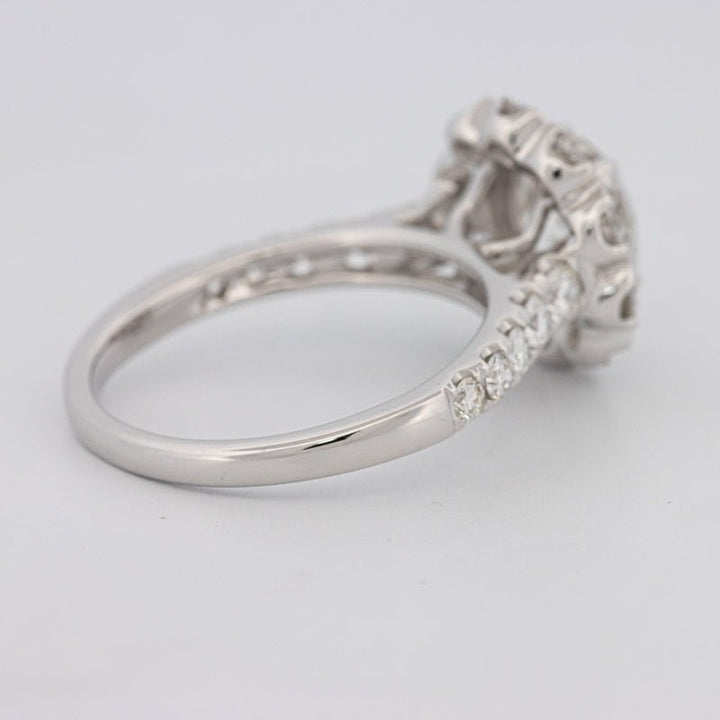 1.50 CT Round Cut Halo Pavé Solitaire (LG) - ZIZOV DIAMONDS