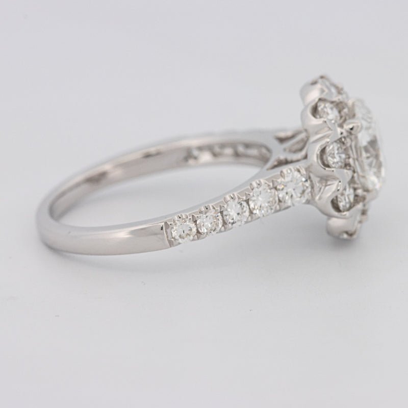 1.50 CT Round Cut Halo Pavé Solitaire (LG) - ZIZOV DIAMONDS