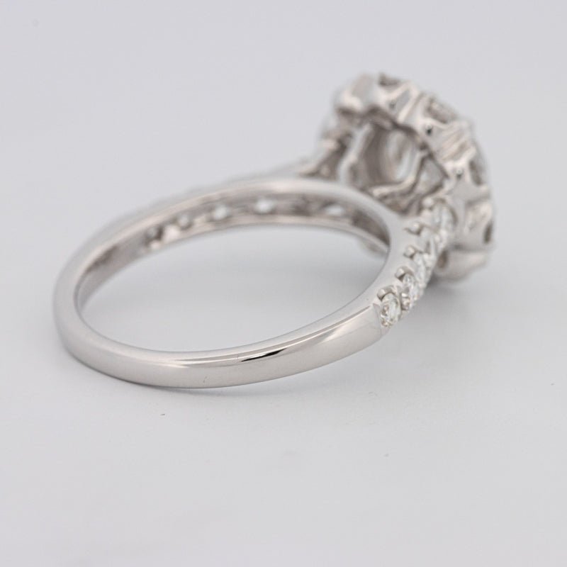 1.50 CT Round Cut Halo Pavé Solitaire (LG) - ZIZOV DIAMONDS
