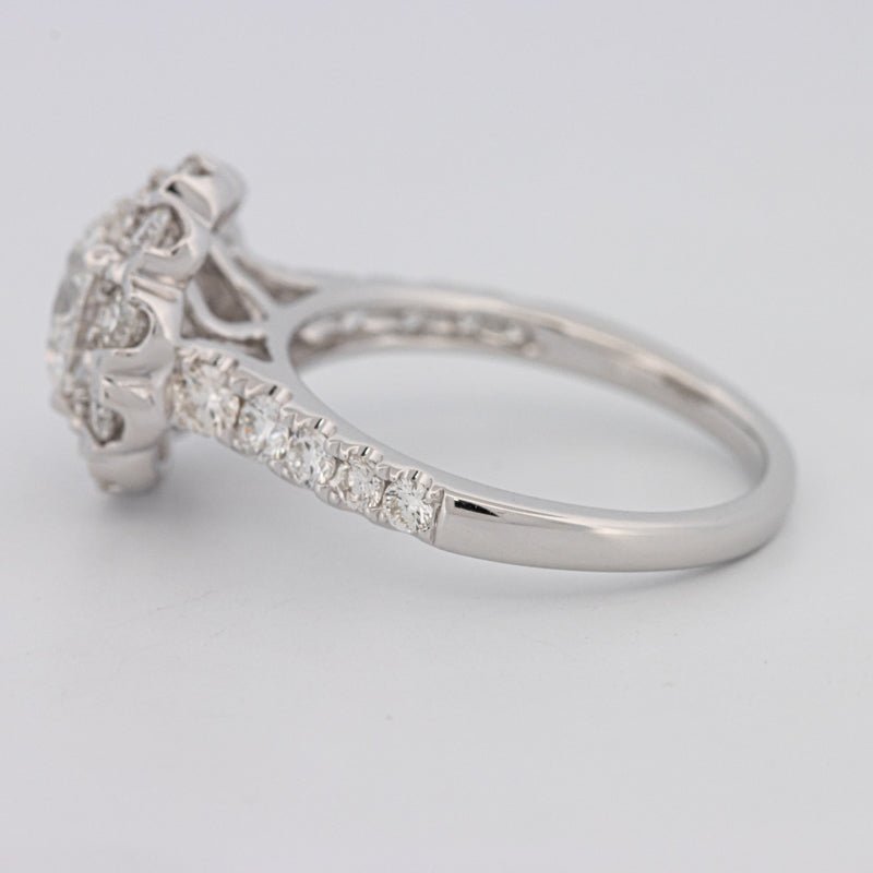 1.50 CT Round Cut Halo Pavé Solitaire (LG) - ZIZOV DIAMONDS