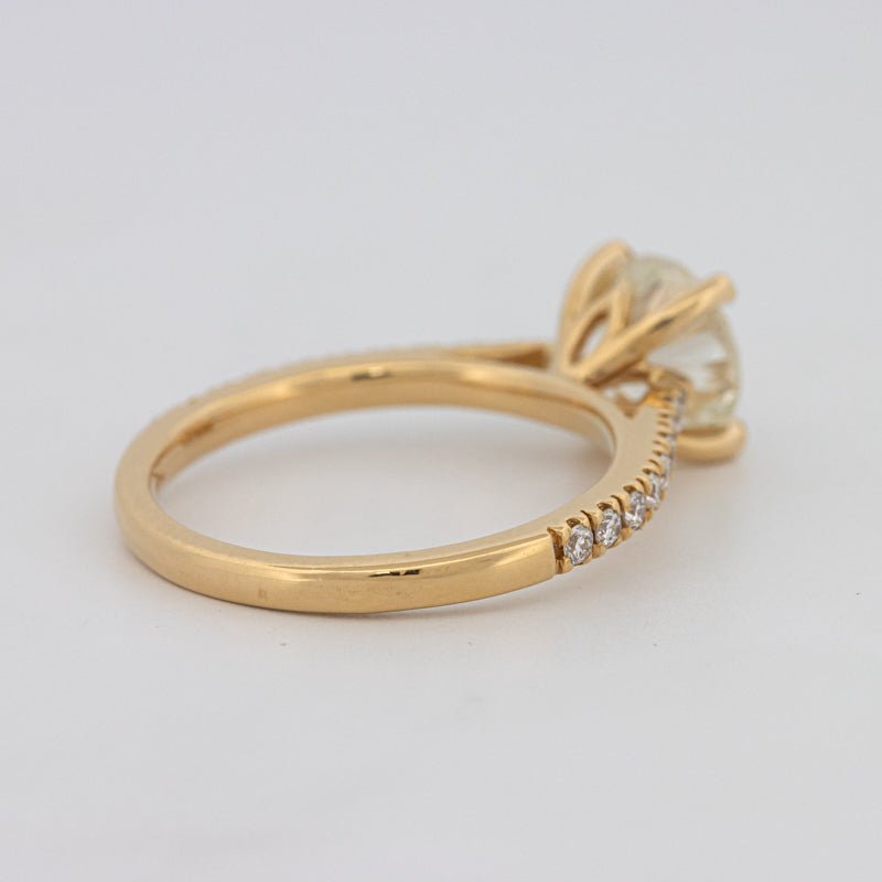 1.50 CT Round Solitaire Pavé Ring - ZIZOV DIAMONDS