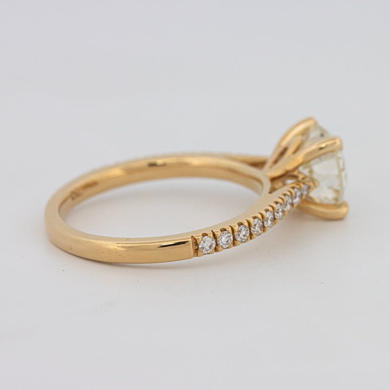 1.50 CT Round Solitaire Pavé Ring - ZIZOV DIAMONDS