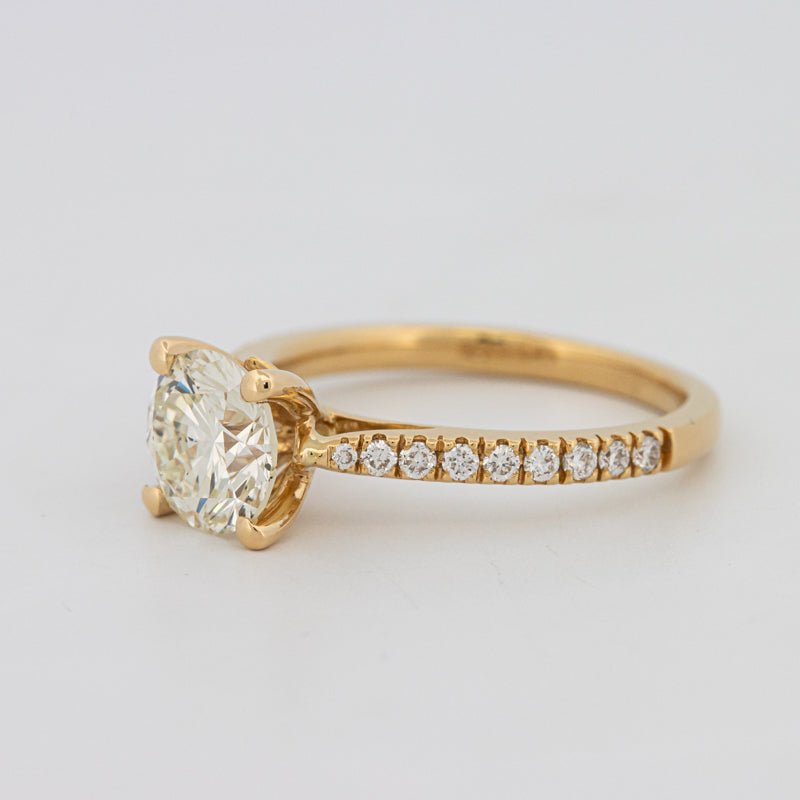 1.50 CT Round Solitaire Pavé Ring - ZIZOV DIAMONDS