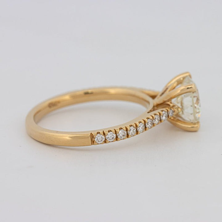 1.50 CT Round Solitaire Pavé Ring - ZIZOV DIAMONDS