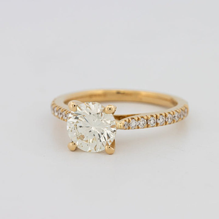 1.50 CT Round Solitaire Pavé Ring - ZIZOV DIAMONDS