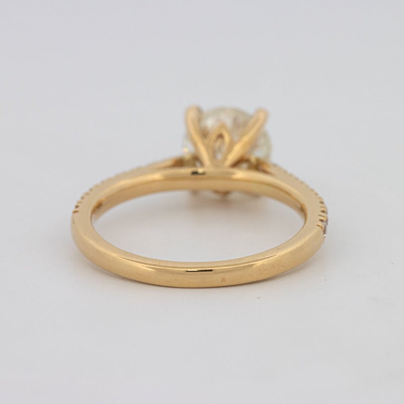 1.50 CT Round Solitaire Pavé Ring - ZIZOV DIAMONDS