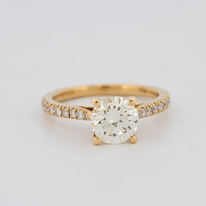 1.50 CT Round Solitaire Pavé Ring - ZIZOV DIAMONDS