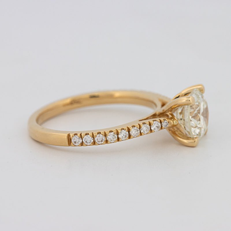 1.50 CT Round Solitaire Pavé Ring - ZIZOV DIAMONDS