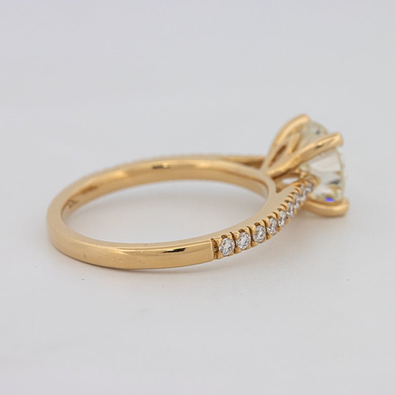 1.50 CT Round Solitaire Pavé Ring - ZIZOV DIAMONDS