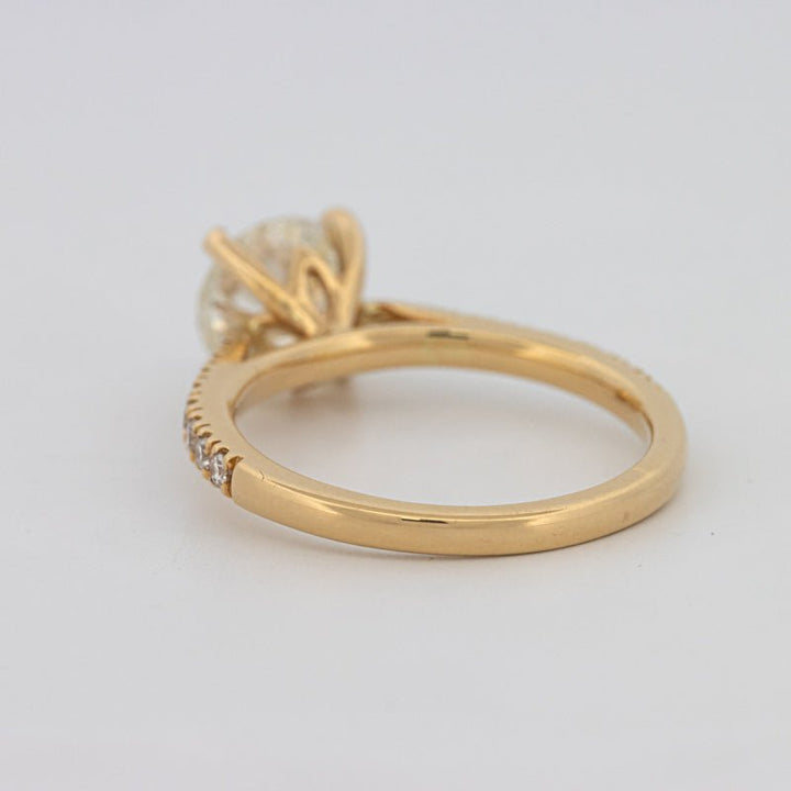 1.50 CT Round Solitaire Pavé Ring - ZIZOV DIAMONDS