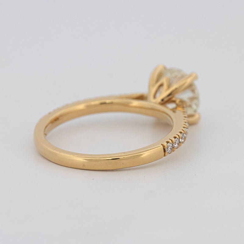 1.50 CT Round Solitaire Pavé Ring - ZIZOV DIAMONDS