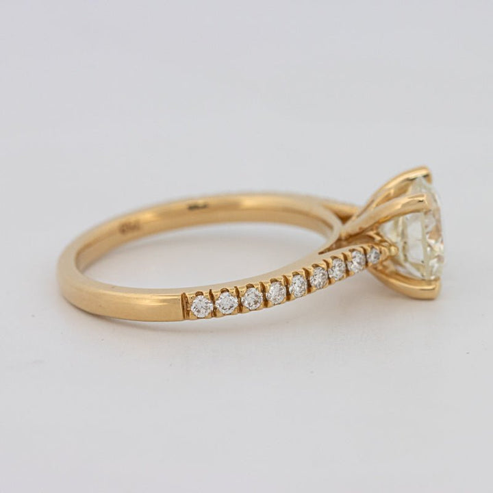 1.50 CT Round Solitaire Pavé Ring - ZIZOV DIAMONDS