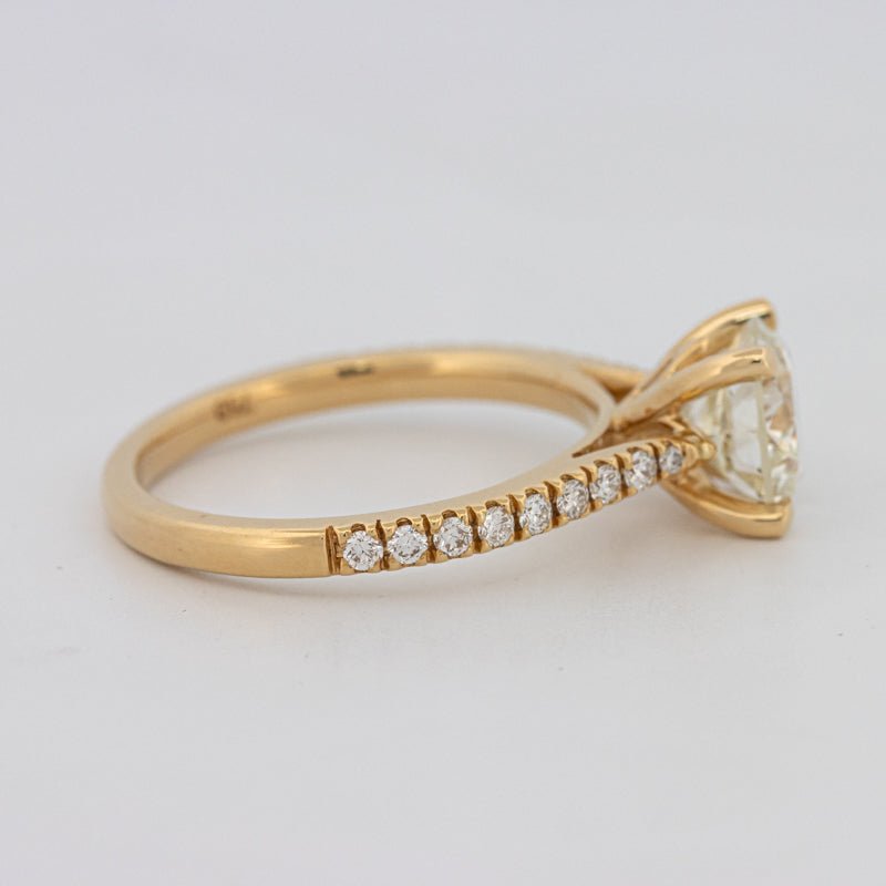 1.50 CT Round Solitaire Pavé Ring - ZIZOV DIAMONDS