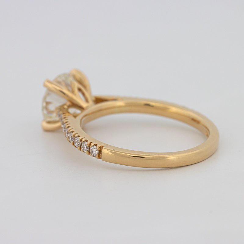 1.50 CT Round Solitaire Pavé Ring - ZIZOV DIAMONDS