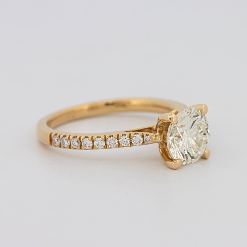 1.50 CT Round Solitaire Pavé Ring - ZIZOV DIAMONDS