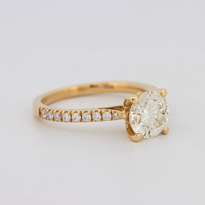 1.50 CT Round Solitaire Pavé Ring - ZIZOV DIAMONDS
