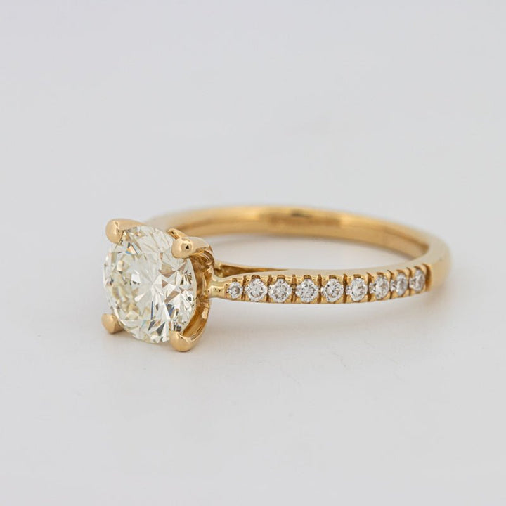 1.50 CT Round Solitaire Pavé Ring - ZIZOV DIAMONDS