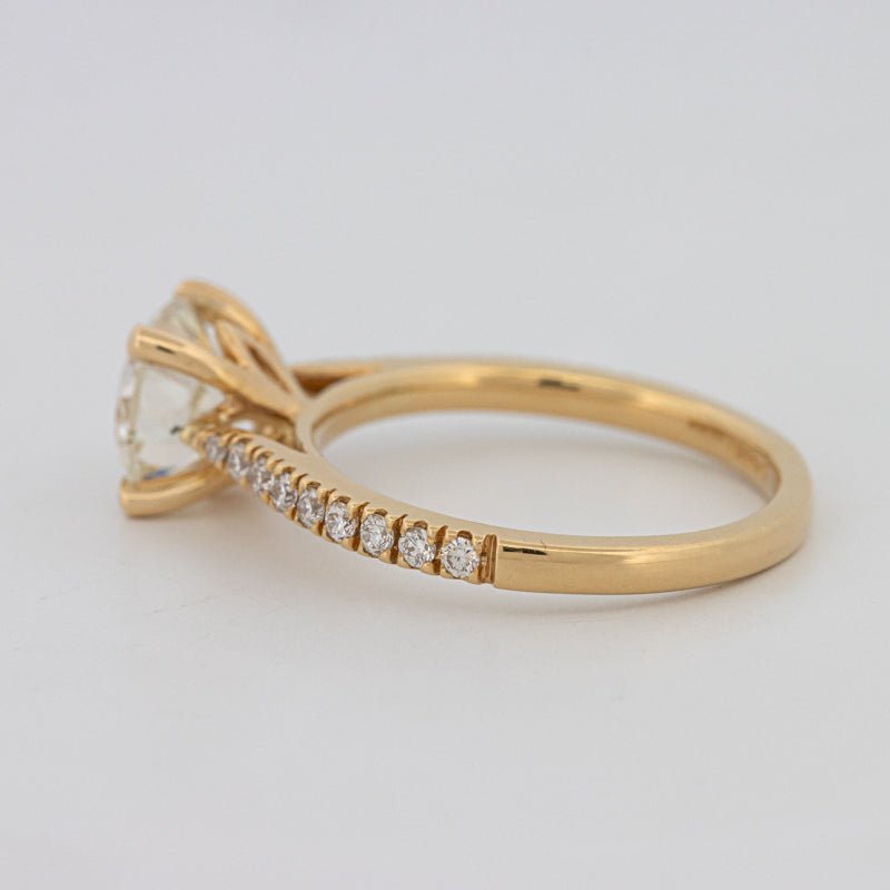 1.50 CT Round Solitaire Pavé Ring - ZIZOV DIAMONDS