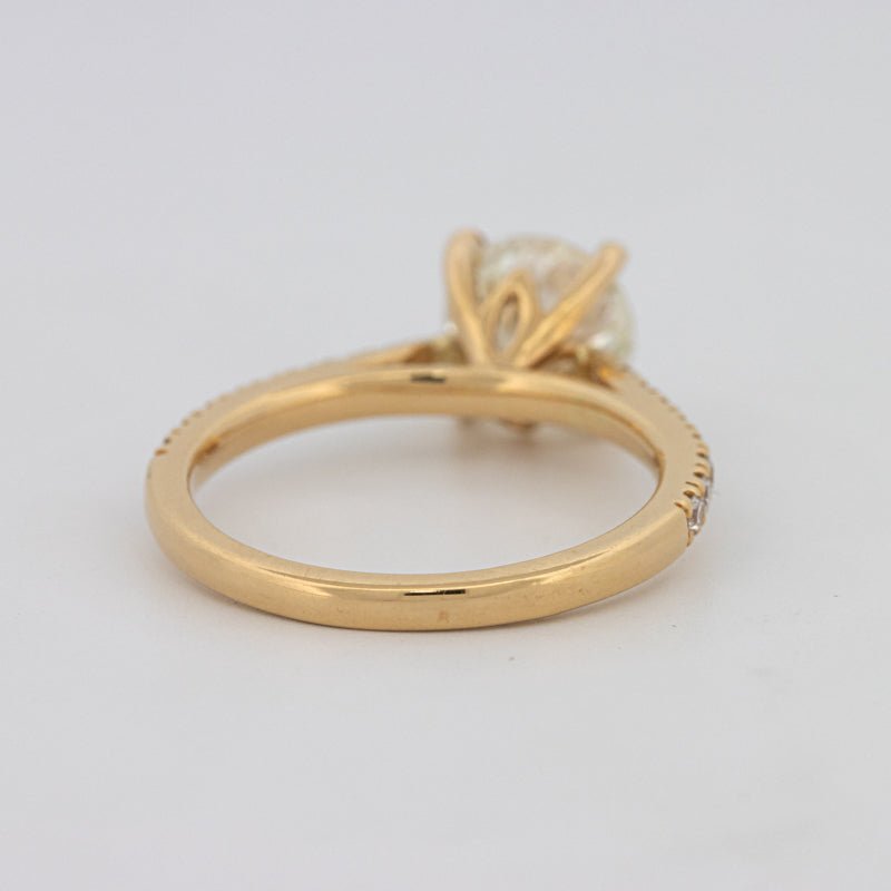 1.50 CT Round Solitaire Pavé Ring - ZIZOV DIAMONDS