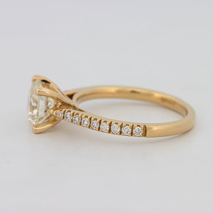 1.50 CT Round Solitaire Pavé Ring - ZIZOV DIAMONDS