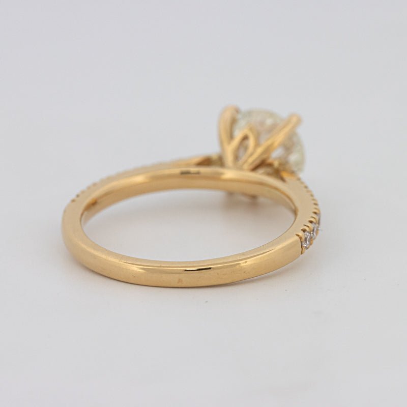 1.50 CT Round Solitaire Pavé Ring - ZIZOV DIAMONDS