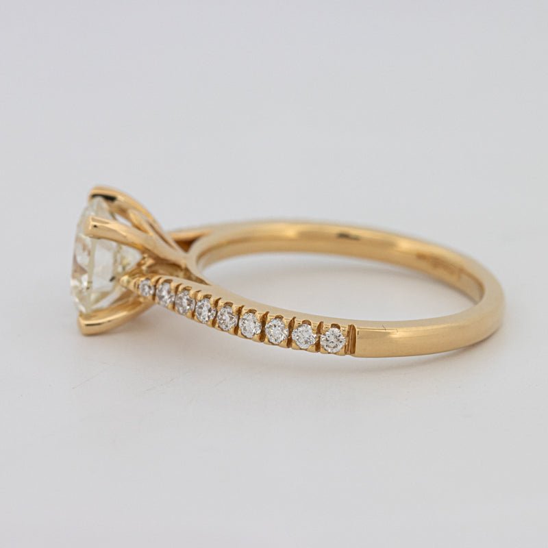 1.50 CT Round Solitaire Pavé Ring - ZIZOV DIAMONDS