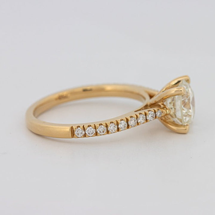 1.50 CT Round Solitaire Pavé Ring - ZIZOV DIAMONDS