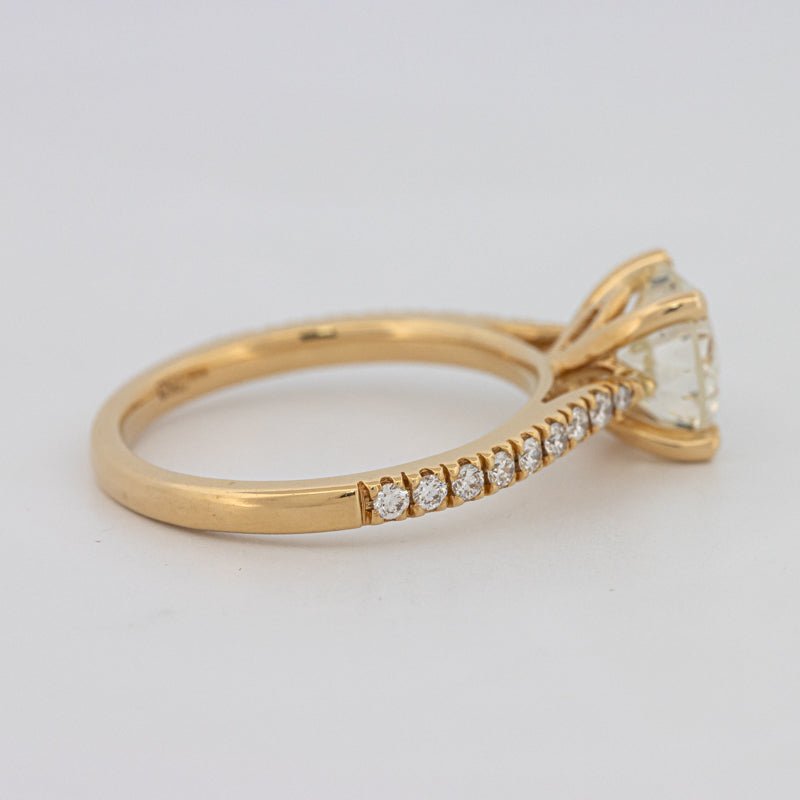 1.50 CT Round Solitaire Pavé Ring - ZIZOV DIAMONDS