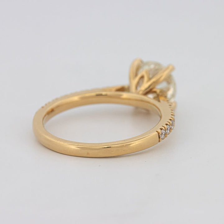 1.50 CT Round Solitaire Pavé Ring - ZIZOV DIAMONDS