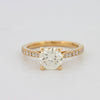 1.50 CT Round Solitaire Pavé Ring - ZIZOV DIAMONDS