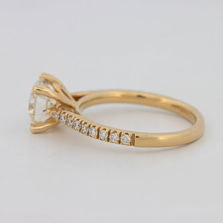 1.50 CT Round Solitaire Pavé Ring - ZIZOV DIAMONDS