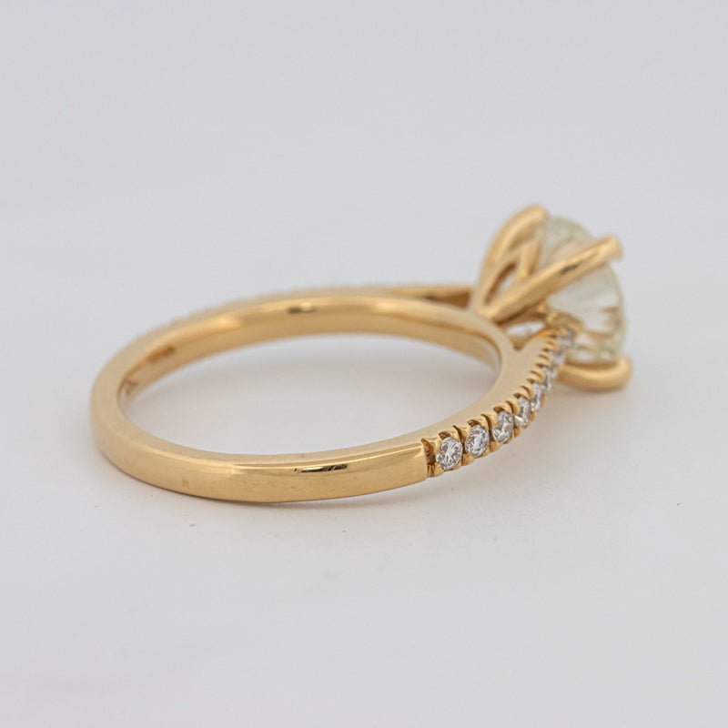 1.50 CT Round Solitaire Pavé Ring - ZIZOV DIAMONDS