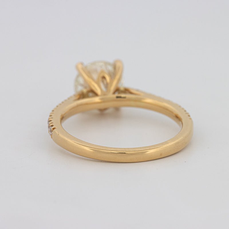 1.50 CT Round Solitaire Pavé Ring - ZIZOV DIAMONDS