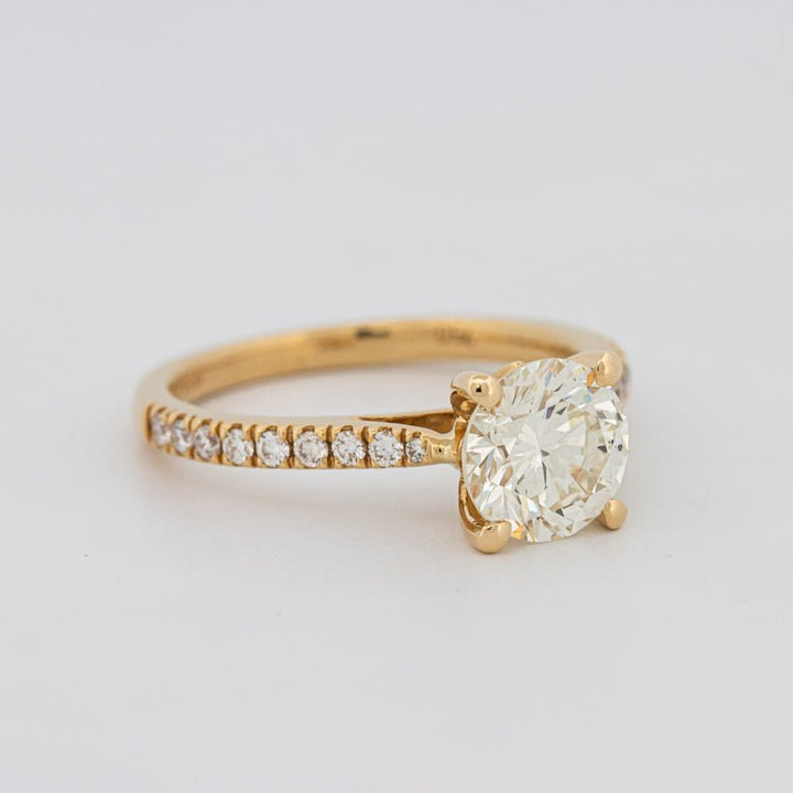 1.50 CT Round Solitaire Pavé Ring - ZIZOV DIAMONDS