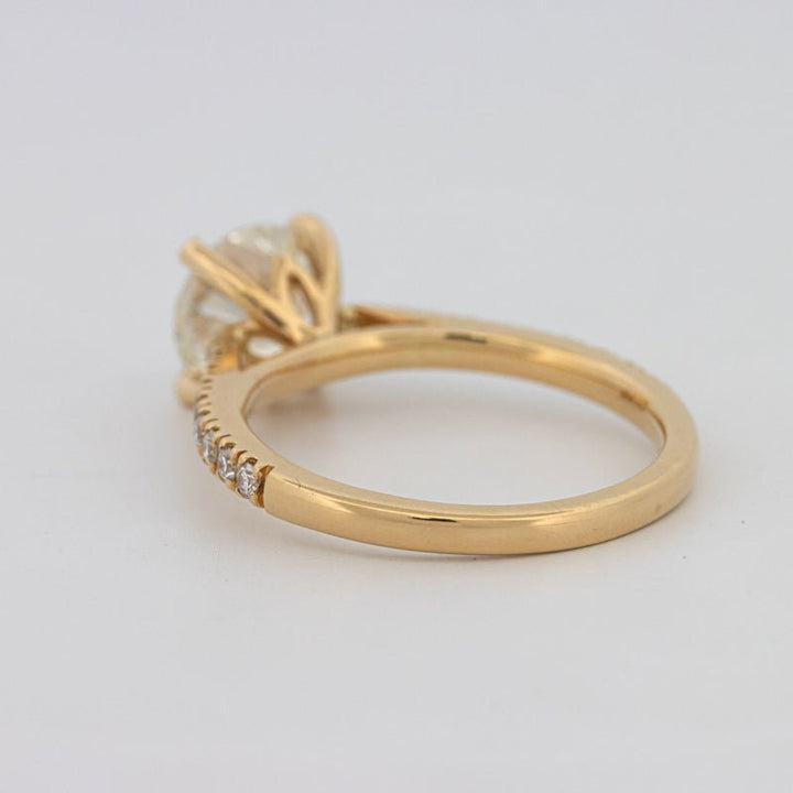 1.50 CT Round Solitaire Pavé Ring - ZIZOV DIAMONDS