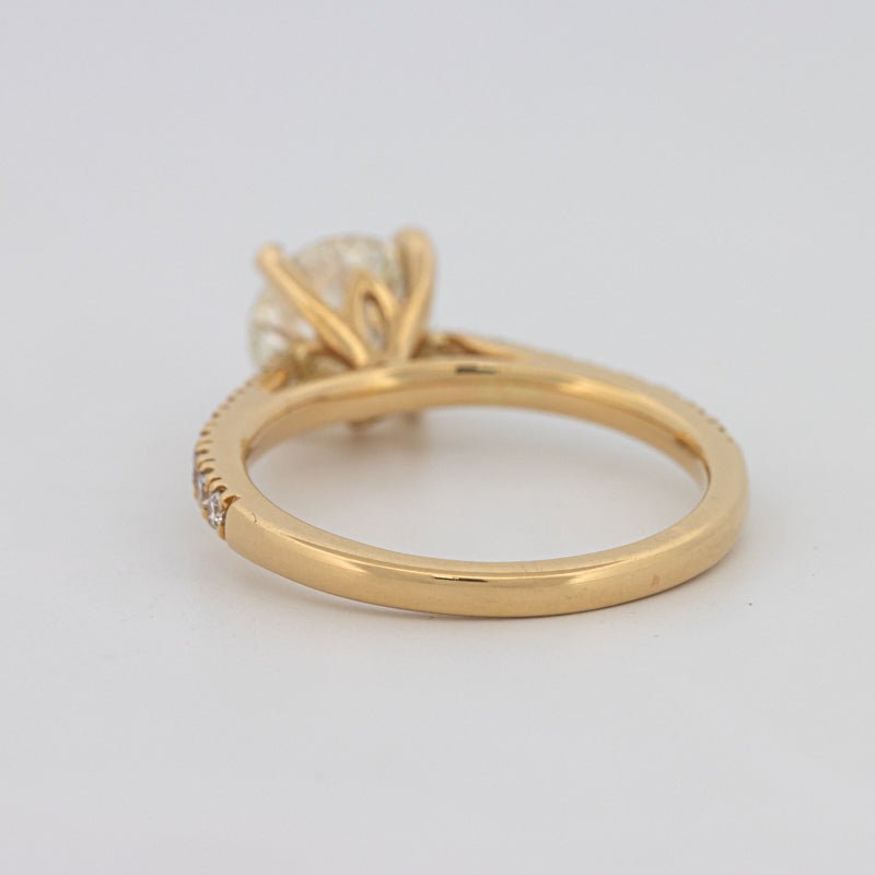 1.50 CT Round Solitaire Pavé Ring - ZIZOV DIAMONDS