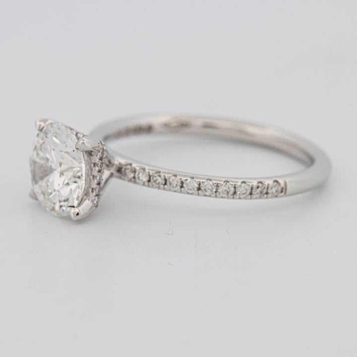 1.50 CT Under - Halo Brilliant Cut Pavé Solitaire (LG) - ZIZOV DIAMONDS