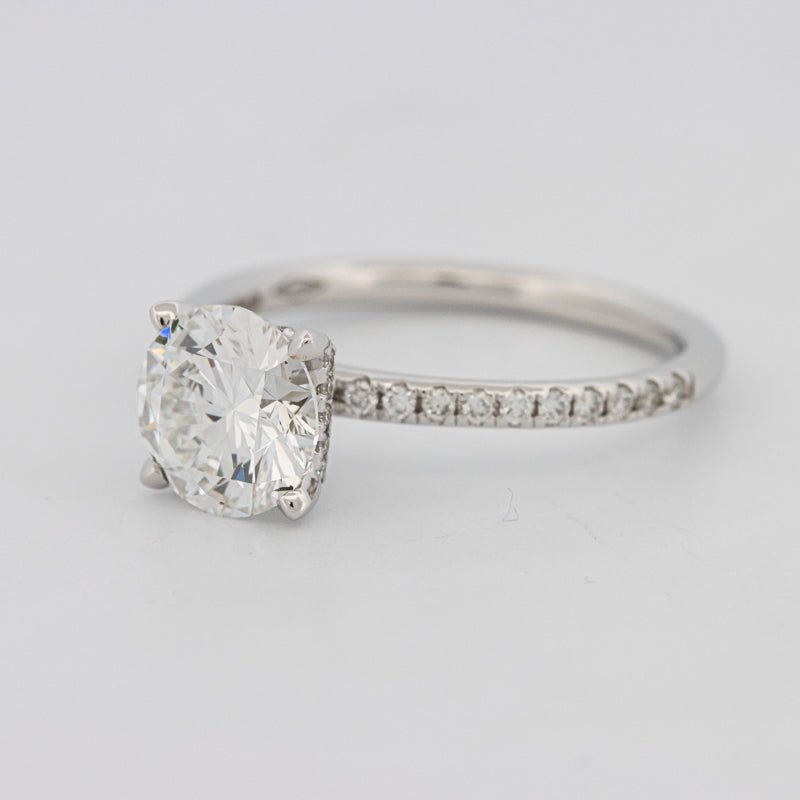 1.50 CT Under - Halo Brilliant Cut Pavé Solitaire (LG) - ZIZOV DIAMONDS