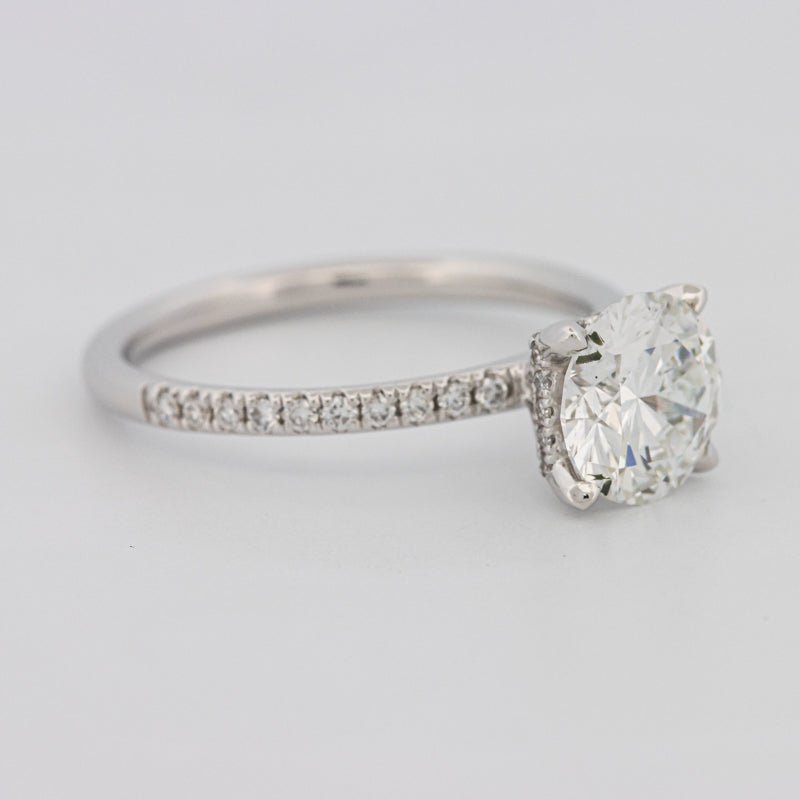 1.50 CT Under - Halo Brilliant Cut Pavé Solitaire (LG) - ZIZOV DIAMONDS