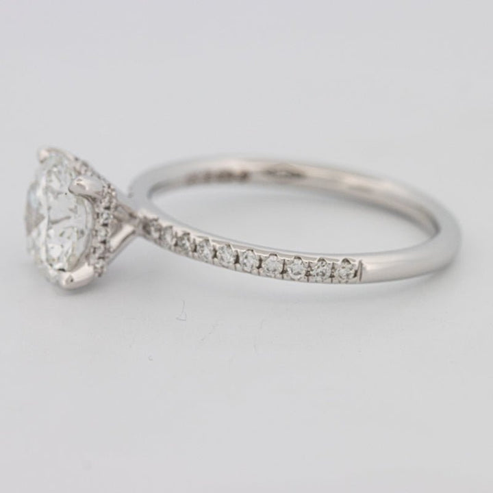 1.50 CT Under - Halo Brilliant Cut Pavé Solitaire (LG) - ZIZOV DIAMONDS