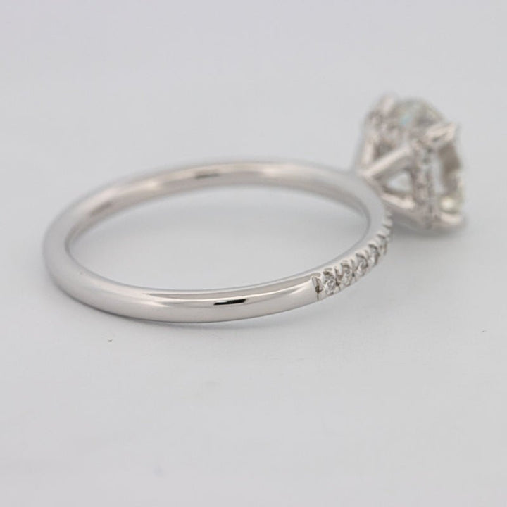 1.50 CT Under - Halo Brilliant Cut Pavé Solitaire (LG) - ZIZOV DIAMONDS