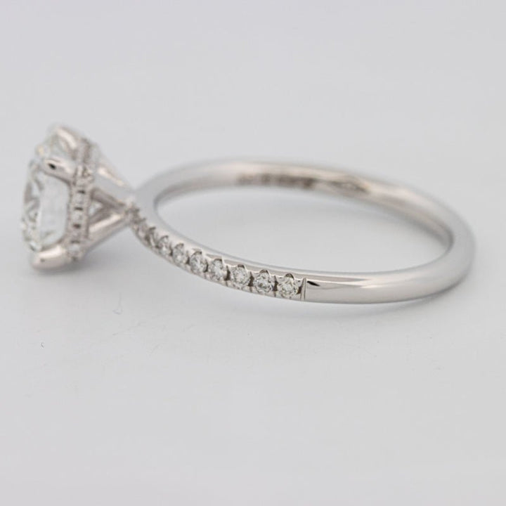 1.50 CT Under - Halo Brilliant Cut Pavé Solitaire (LG) - ZIZOV DIAMONDS