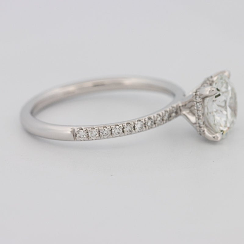 1.50 CT Under - Halo Brilliant Cut Pavé Solitaire (LG) - ZIZOV DIAMONDS