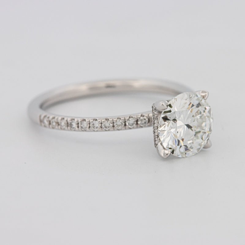 1.50 CT Under - Halo Brilliant Cut Pavé Solitaire (LG) - ZIZOV DIAMONDS
