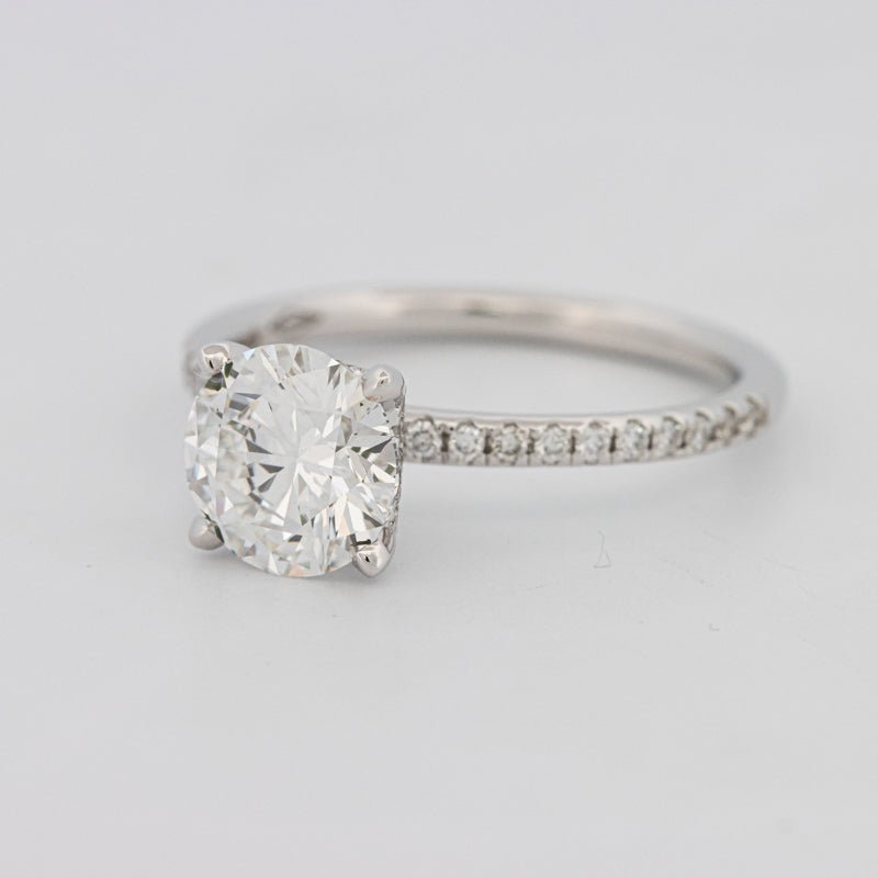 1.50 CT Under - Halo Brilliant Cut Pavé Solitaire (LG) - ZIZOV DIAMONDS